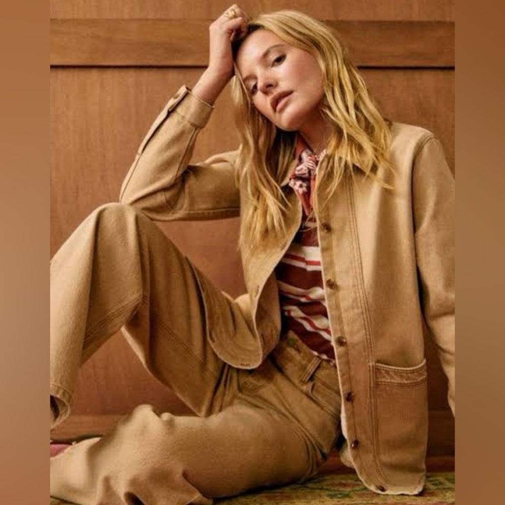 Sezane Will Jacket in Latte Size Small - Sold out color